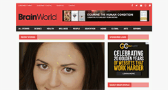 Desktop Screenshot of brainworldmagazine.com